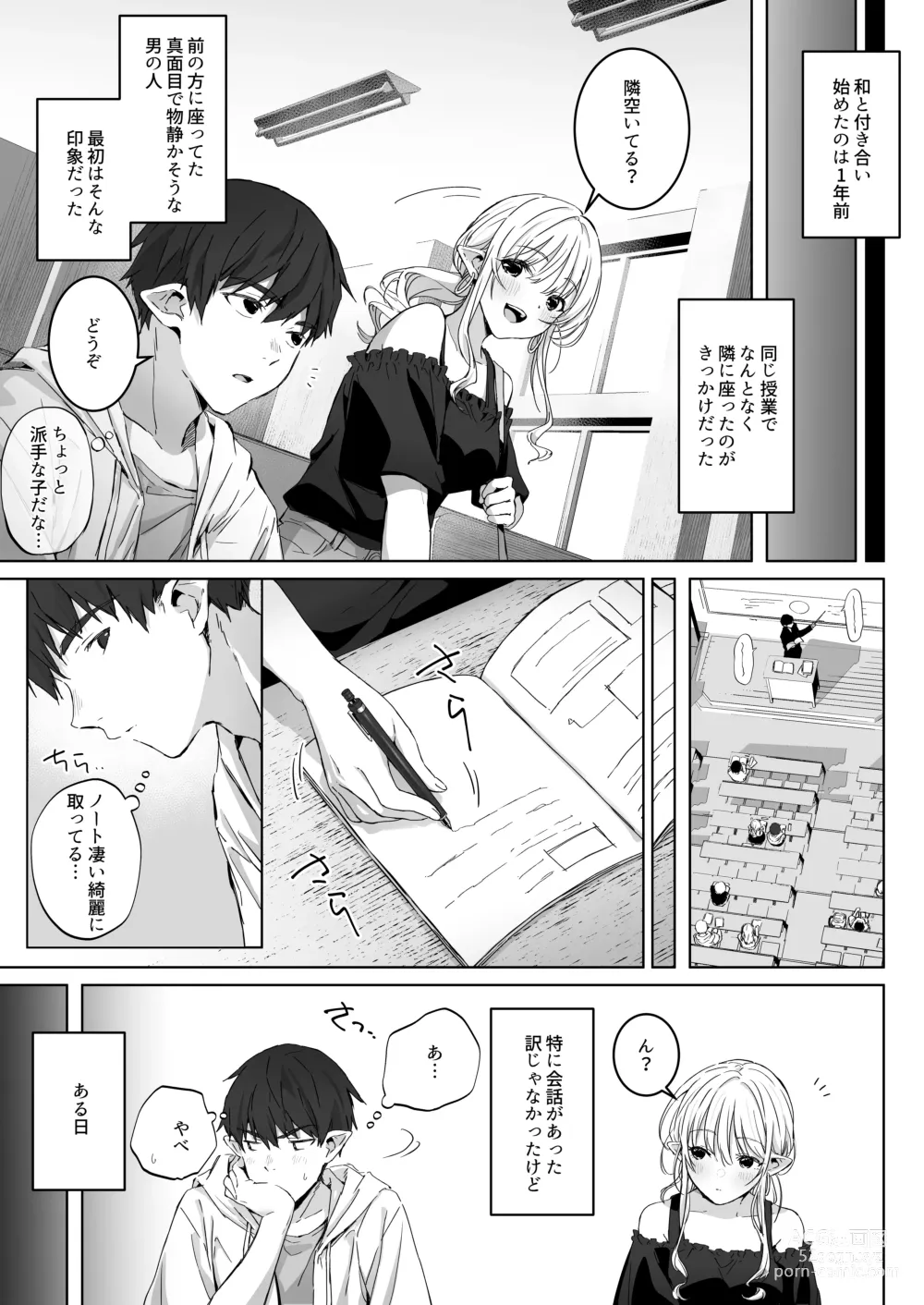 Page 11 of doujinshi Ecchi no Toki Dake, Chotto S. ～Fudan wa Otonashii Kareshi ni Hitasura Yasashiku Semerareru～