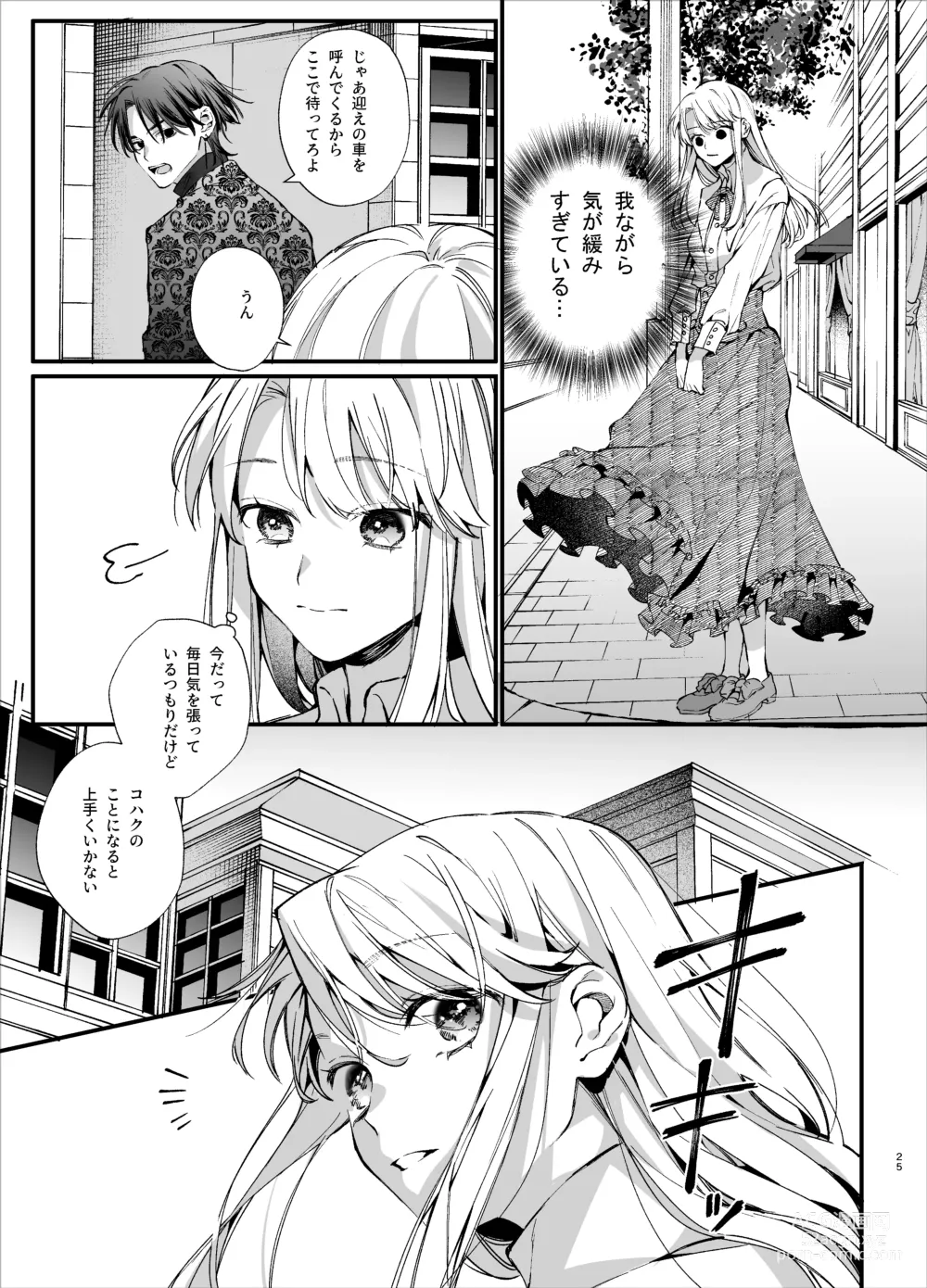 Page 25 of doujinshi Shini gē ni Tensei Shita Mafia jō wa Henai Supai ni te Kagome ni Sareru