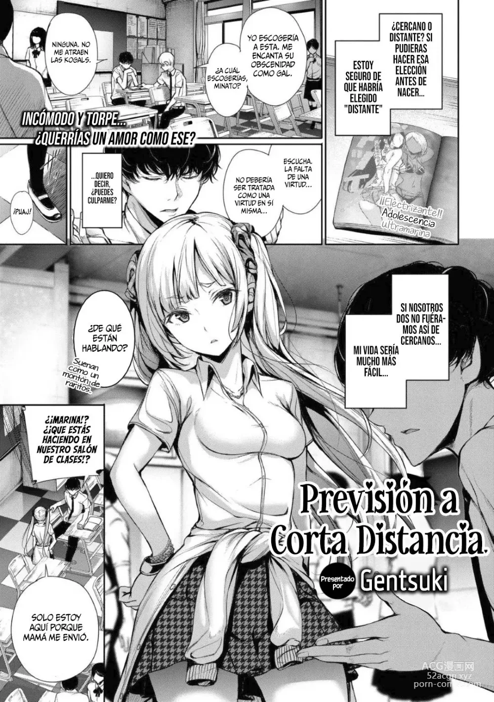 Page 1 of manga Previsión a Corta Distancia