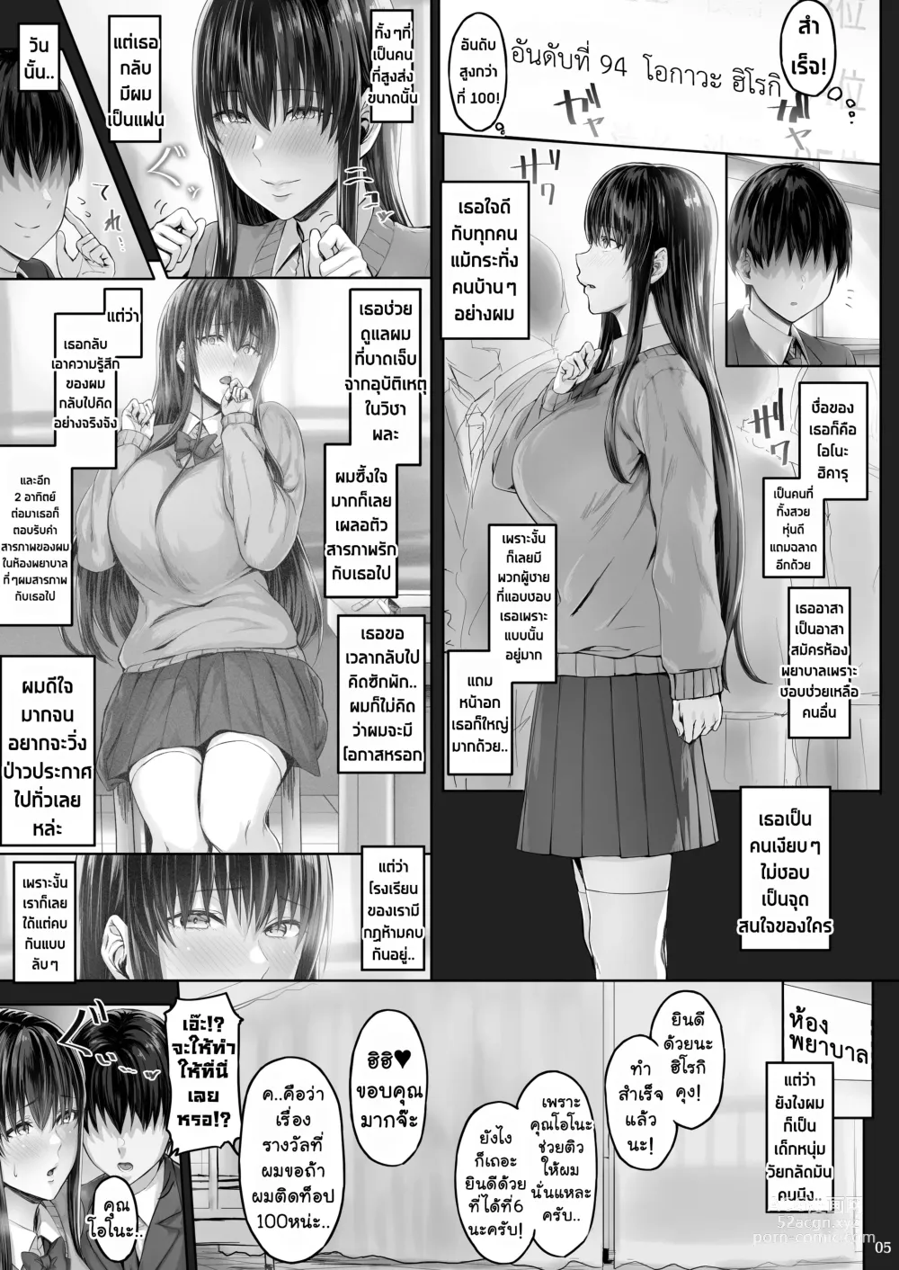Page 4 of doujinshi Kanojo ga Boku no Shiranai Tokoro de｜คุณแฟนสาว..ทำอะไรลับหลังผมกันนะ?