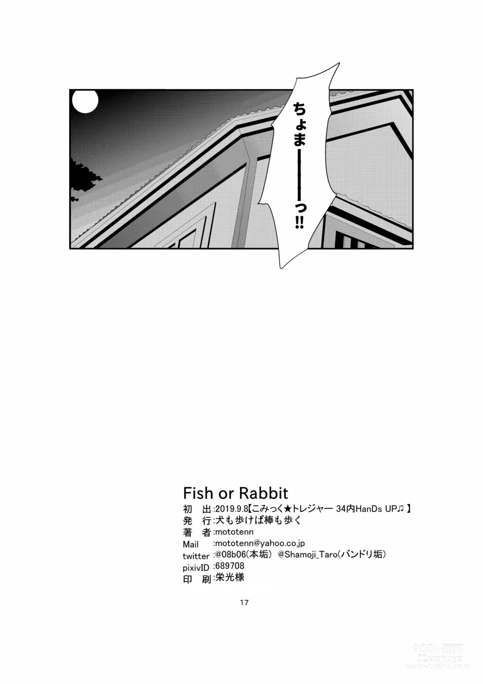 Page 16 of doujinshi Fish or Rabbit