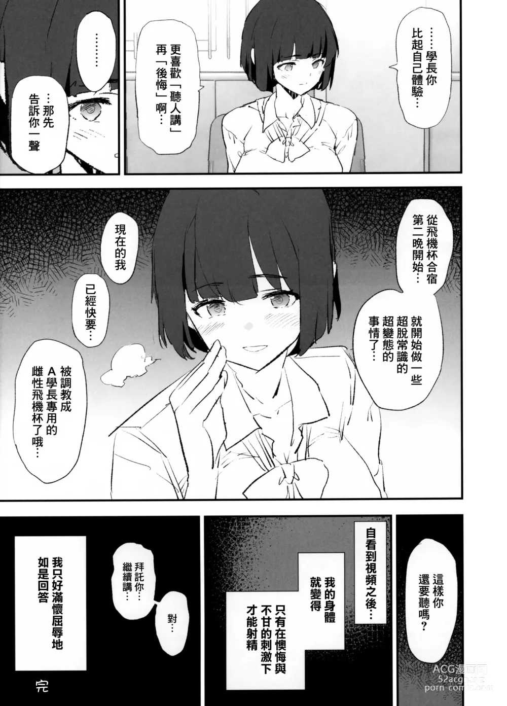 Page 33 of doujinshi 唯獨沒有叫上我的飛機杯合宿 + 紗季學姐