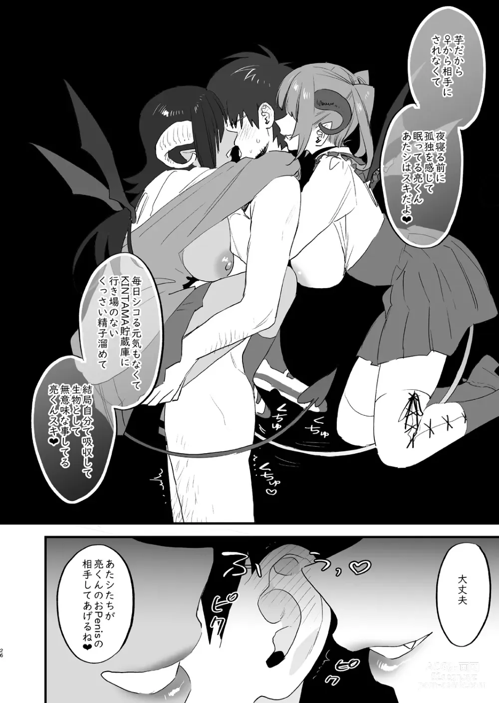 Page 26 of doujinshi Koukan Ryuugakusei -Succubus-tachi to Boku-