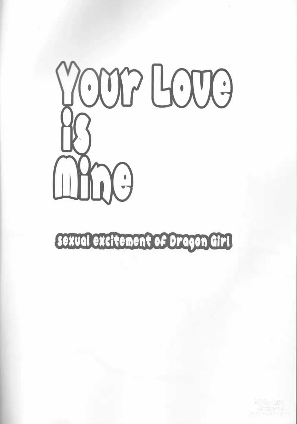 Page 3 of doujinshi Your Love is Mine - sexual excitement of Dragon Girl