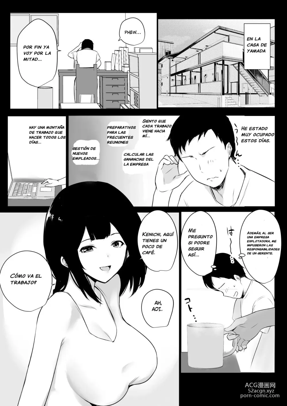 Page 3 of doujinshi Vi a una esposa de preparatoria de grandes pechos que solo deja que otro hombre la mime y abrace 5.