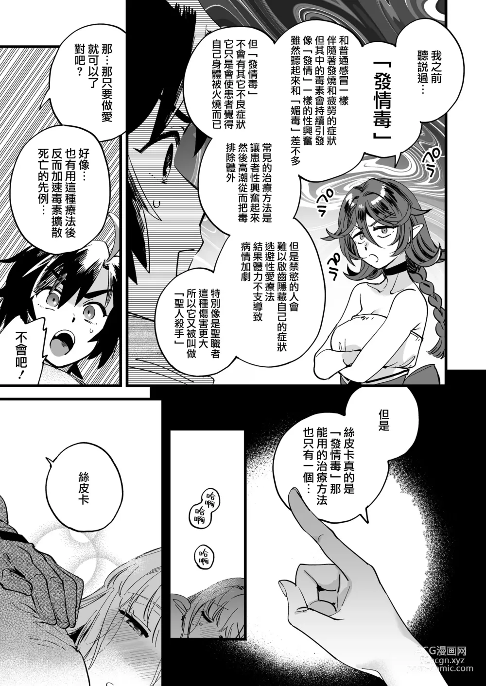 Page 13 of doujinshi 友好的女冒險者之間乾柴烈火