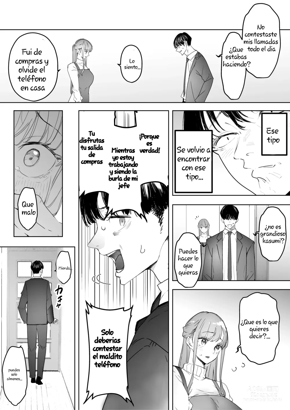 Page 60 of doujinshi Seguí viendo cómo me ponían los cuernos mi esposa y la hacían correrse una y otra vez. completa