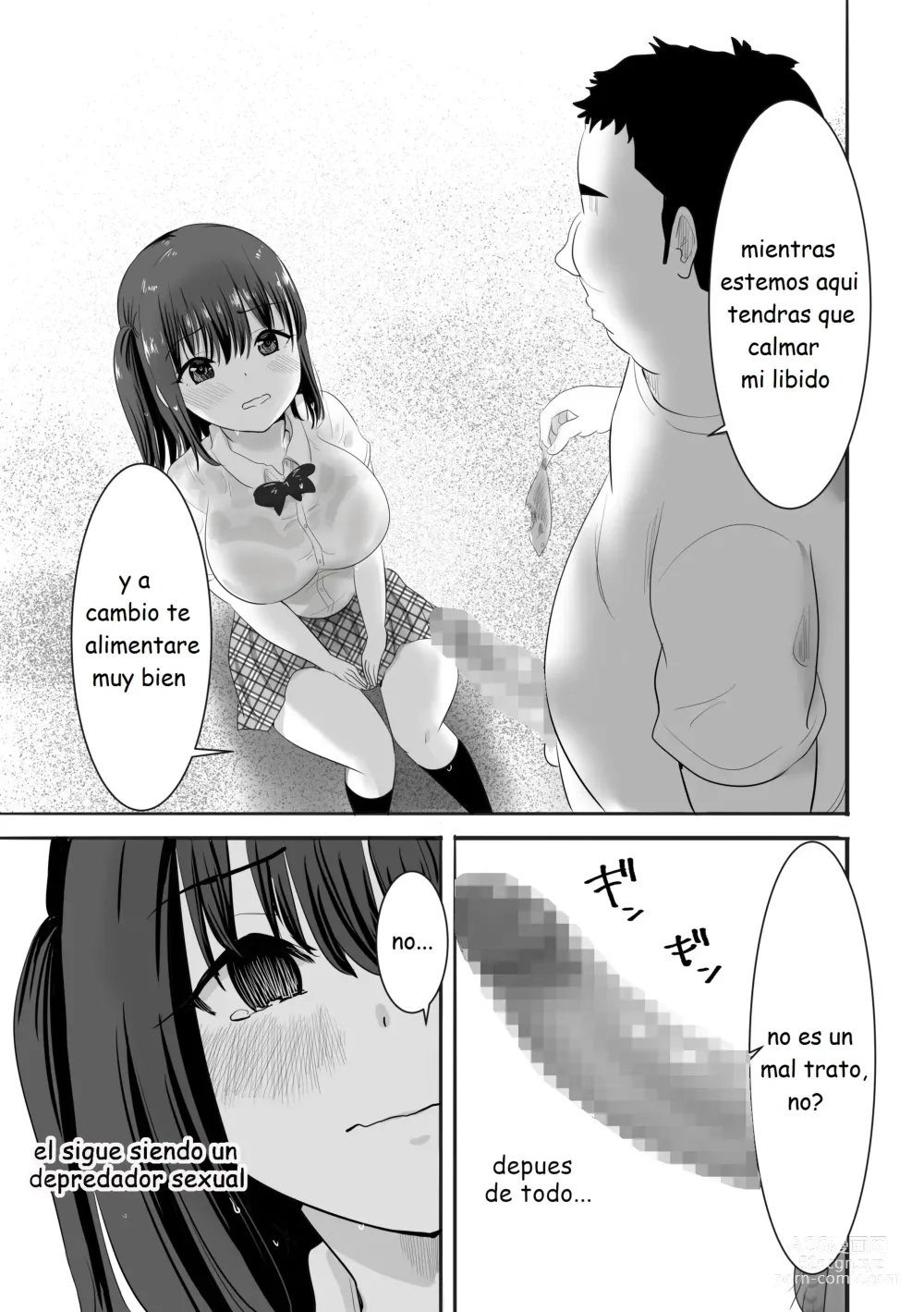 Page 12 of doujinshi Una chica con el uniforme mojada vive sola en una isla desierta con un profesor que la acosa sexualmente