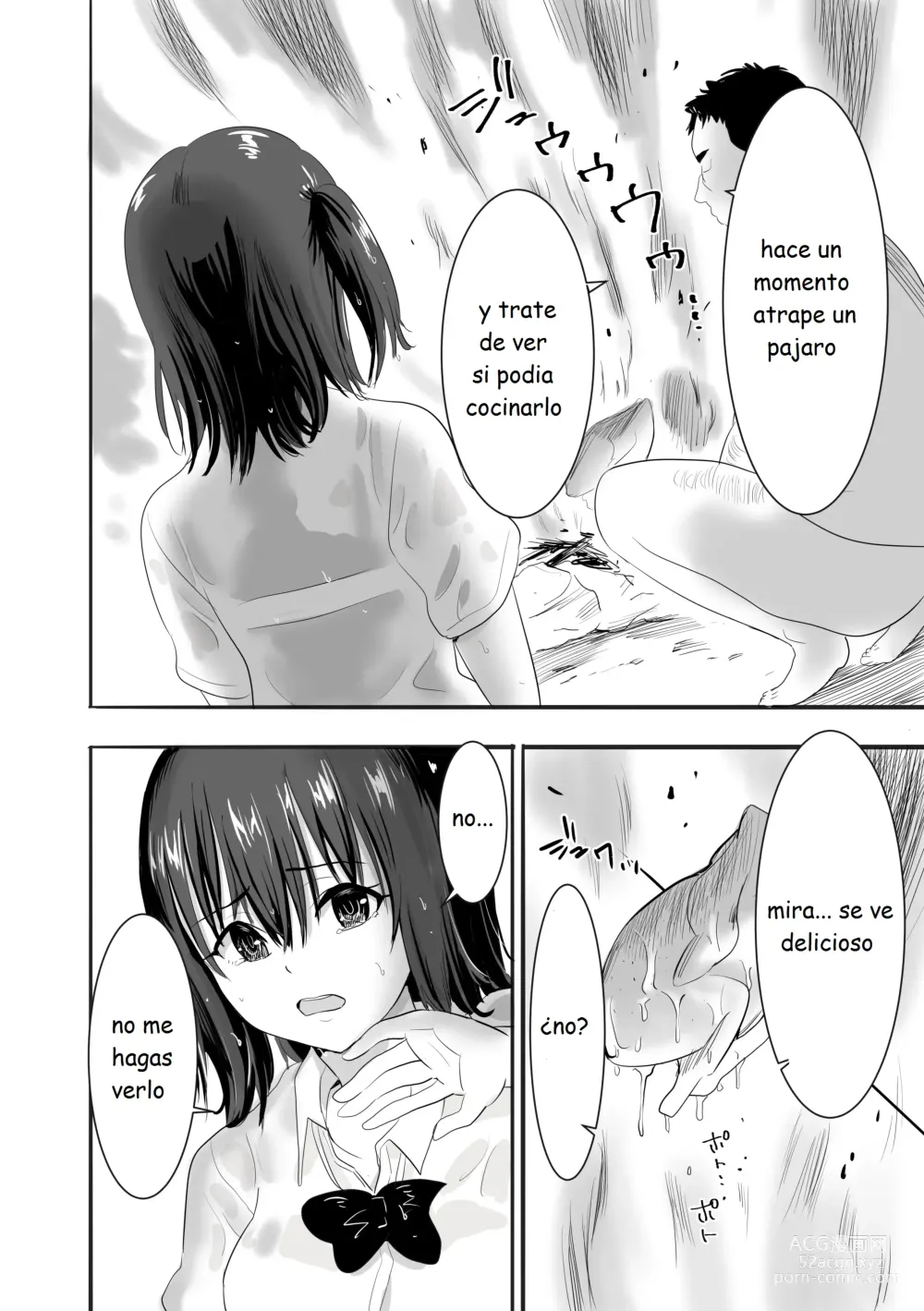 Page 13 of doujinshi Una chica con el uniforme mojada vive sola en una isla desierta con un profesor que la acosa sexualmente