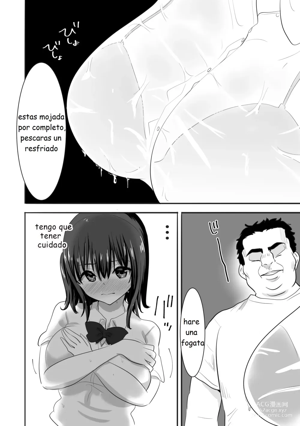 Page 7 of doujinshi Una chica con el uniforme mojada vive sola en una isla desierta con un profesor que la acosa sexualmente