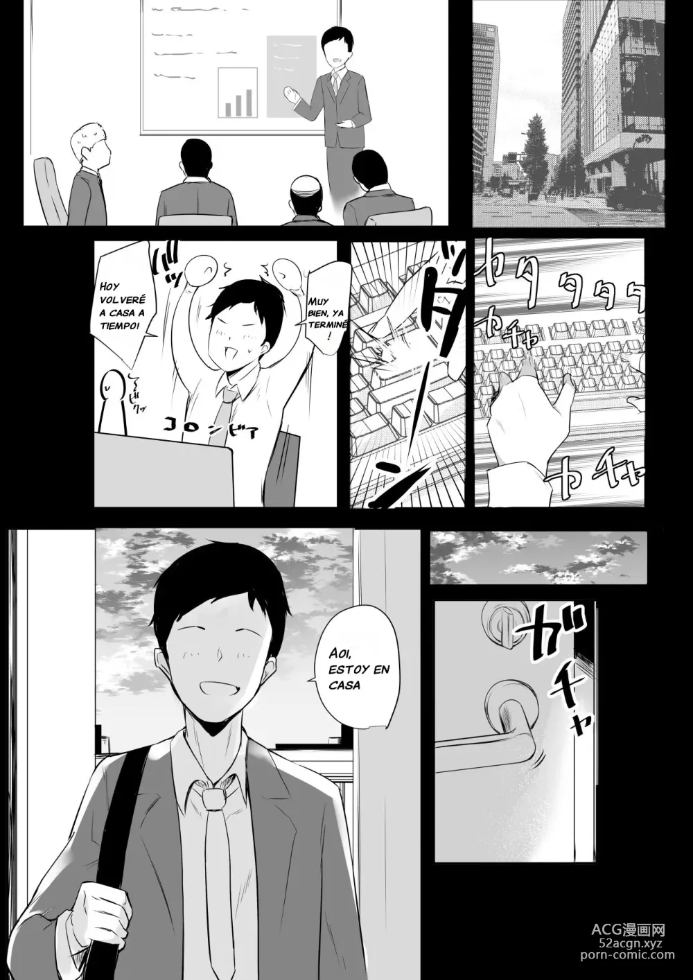Page 3 of doujinshi Vi a una esposa de preparatoria de grandes pechos que solo deja que otro hombre la mime y abrace 4