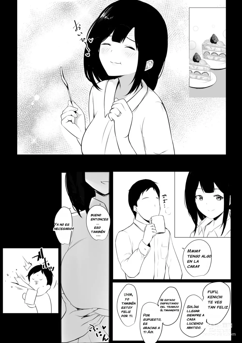 Page 5 of doujinshi Vi a una esposa de preparatoria de grandes pechos que solo deja que otro hombre la mime y abrace 4