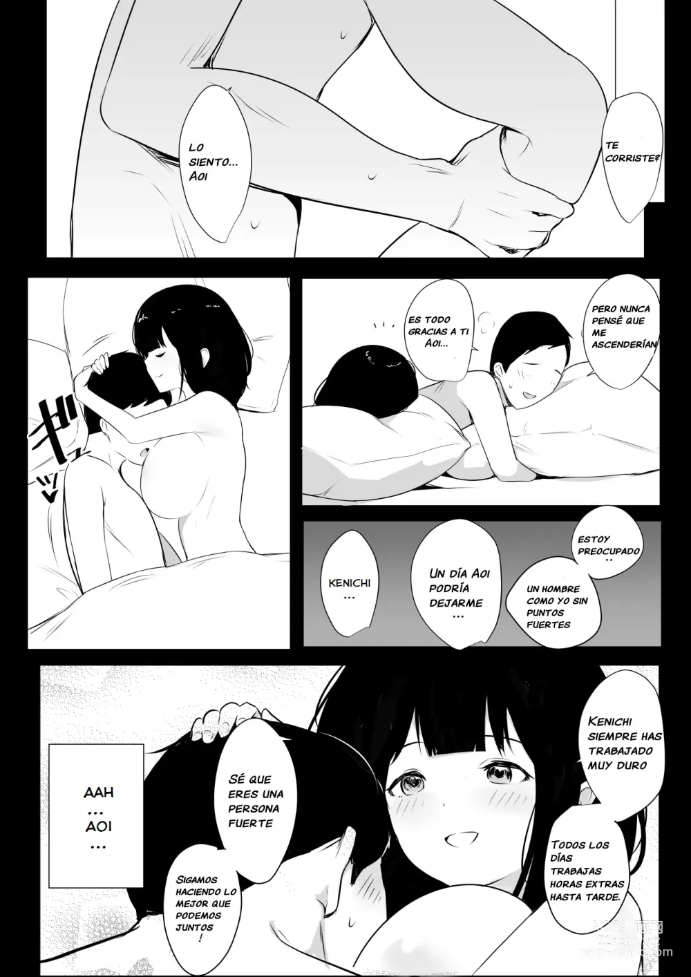 Page 6 of doujinshi Vi a una esposa de preparatoria de grandes pechos que solo deja que otro hombre la mime y abrace 4