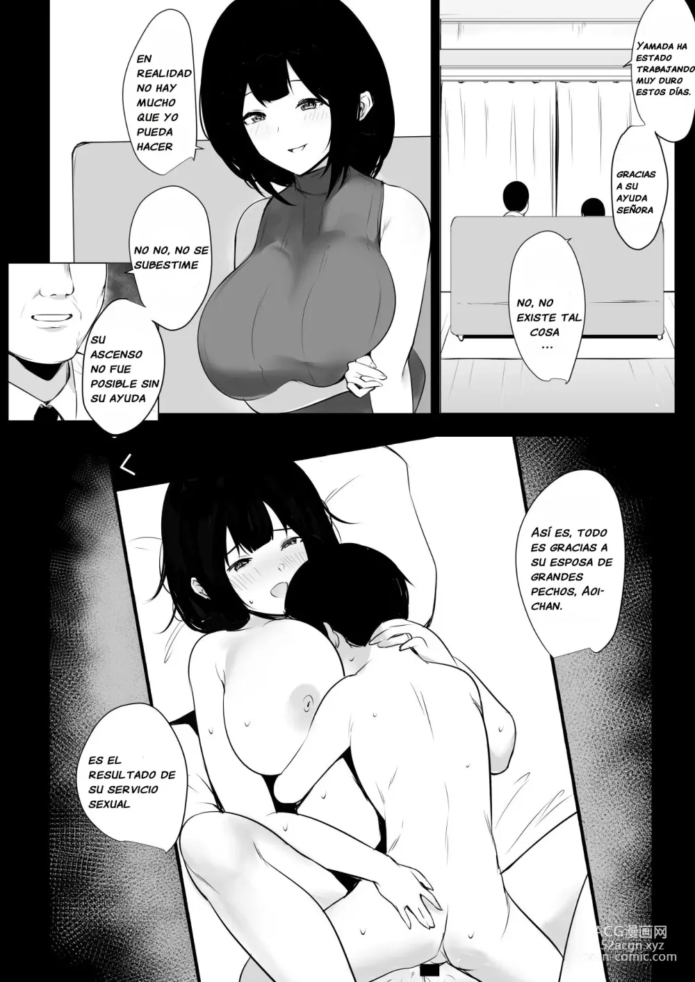 Page 9 of doujinshi Vi a una esposa de preparatoria de grandes pechos que solo deja que otro hombre la mime y abrace 4