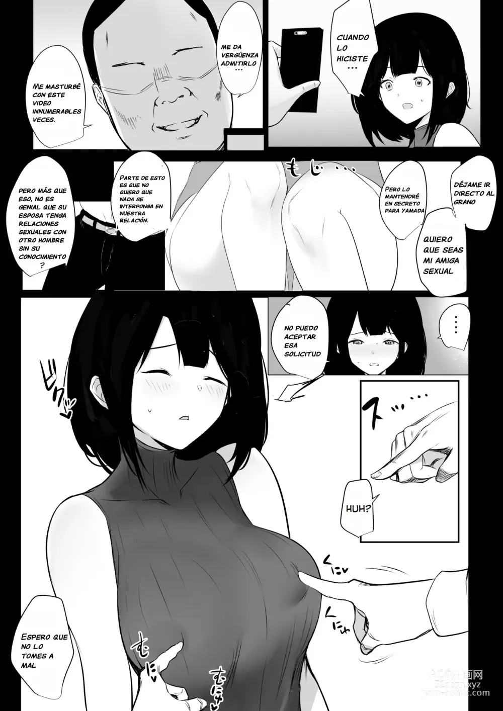 Page 10 of doujinshi Vi a una esposa de preparatoria de grandes pechos que solo deja que otro hombre la mime y abrace 4