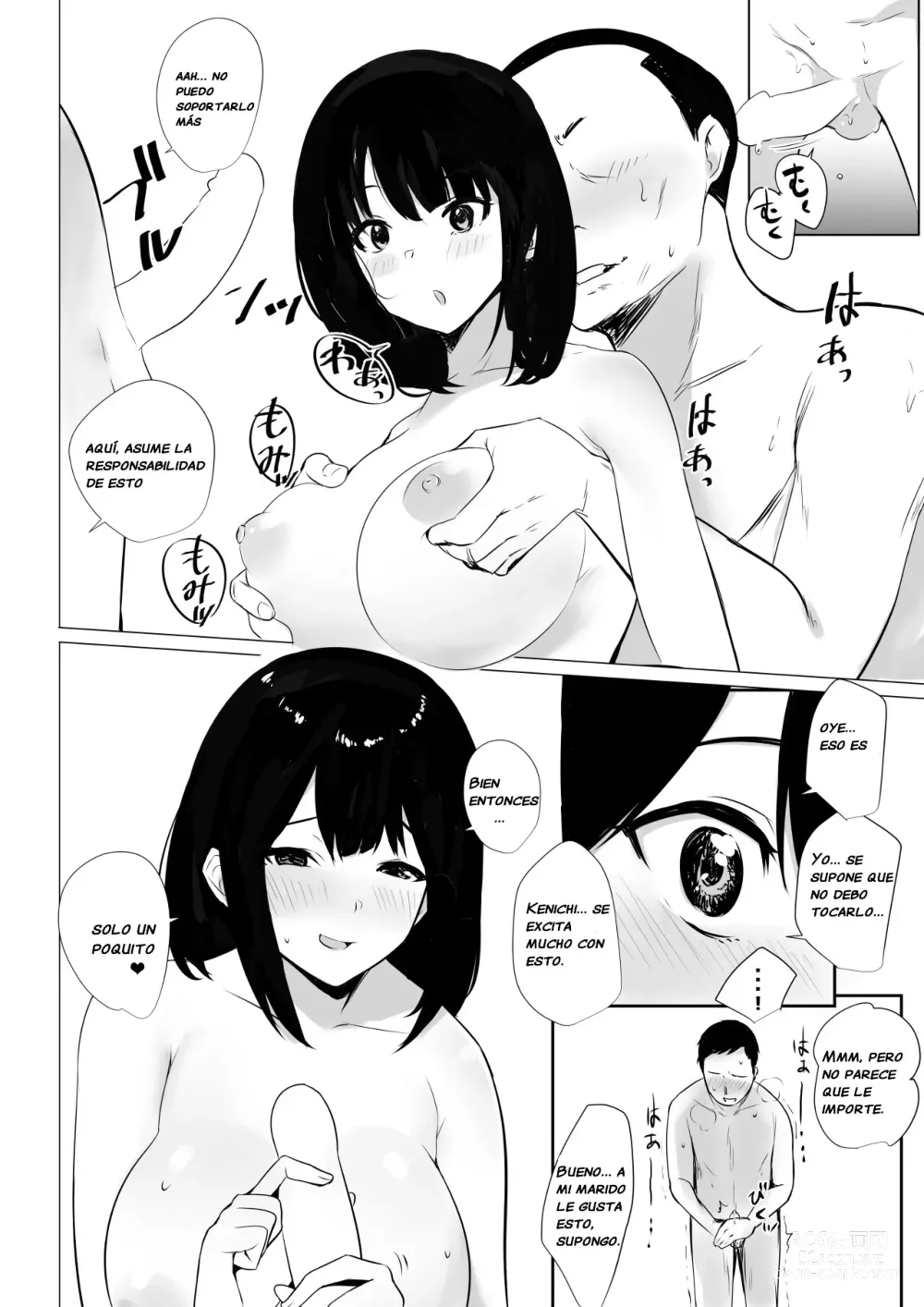 Page 17 of doujinshi Vi a una esposa de preparatoria de grandes pechos que solo deja que otro hombre la mime y abrace 2.