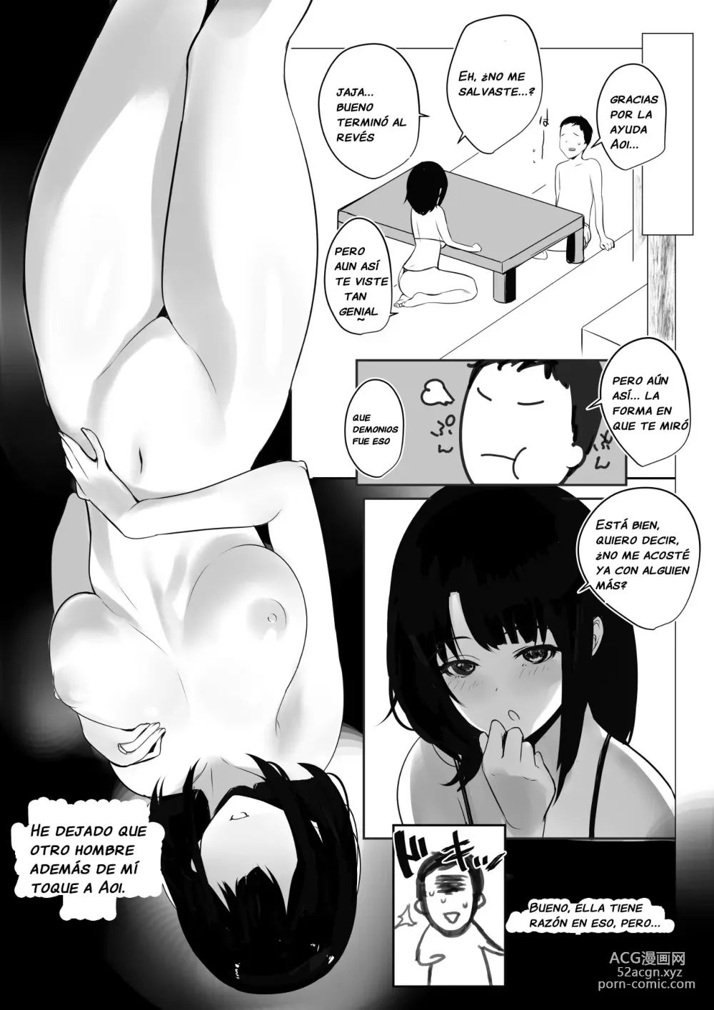 Page 7 of doujinshi Vi a una esposa de preparatoria de grandes pechos que solo deja que otro hombre la mime y abrace 2.
