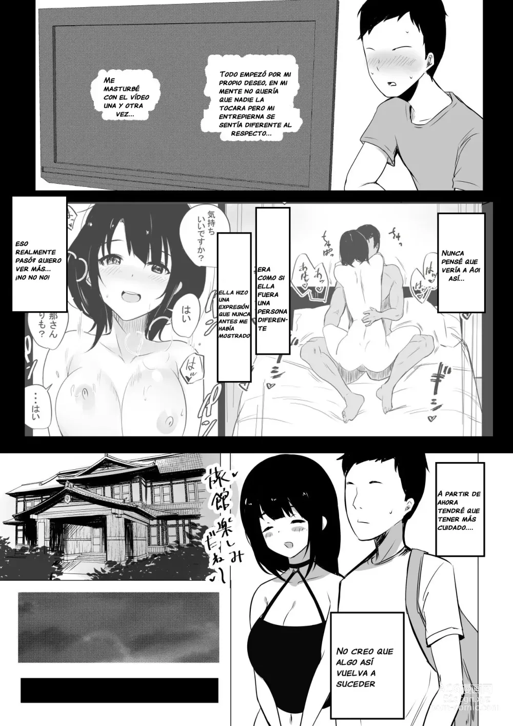 Page 8 of doujinshi Vi a una esposa de preparatoria de grandes pechos que solo deja que otro hombre la mime y abrace 2.