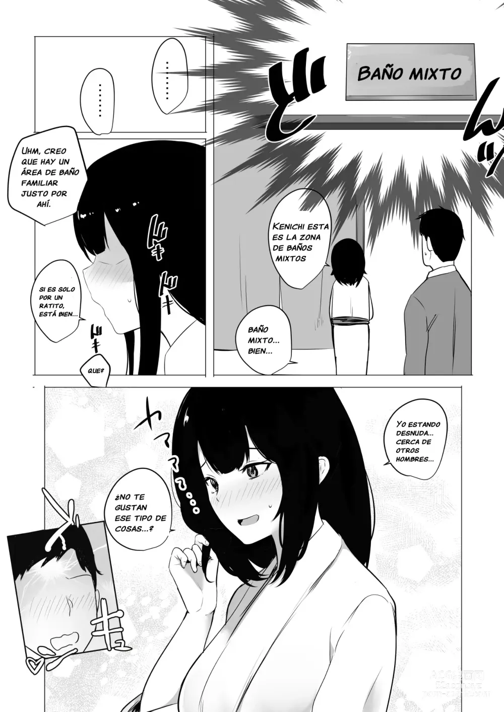 Page 9 of doujinshi Vi a una esposa de preparatoria de grandes pechos que solo deja que otro hombre la mime y abrace 2.