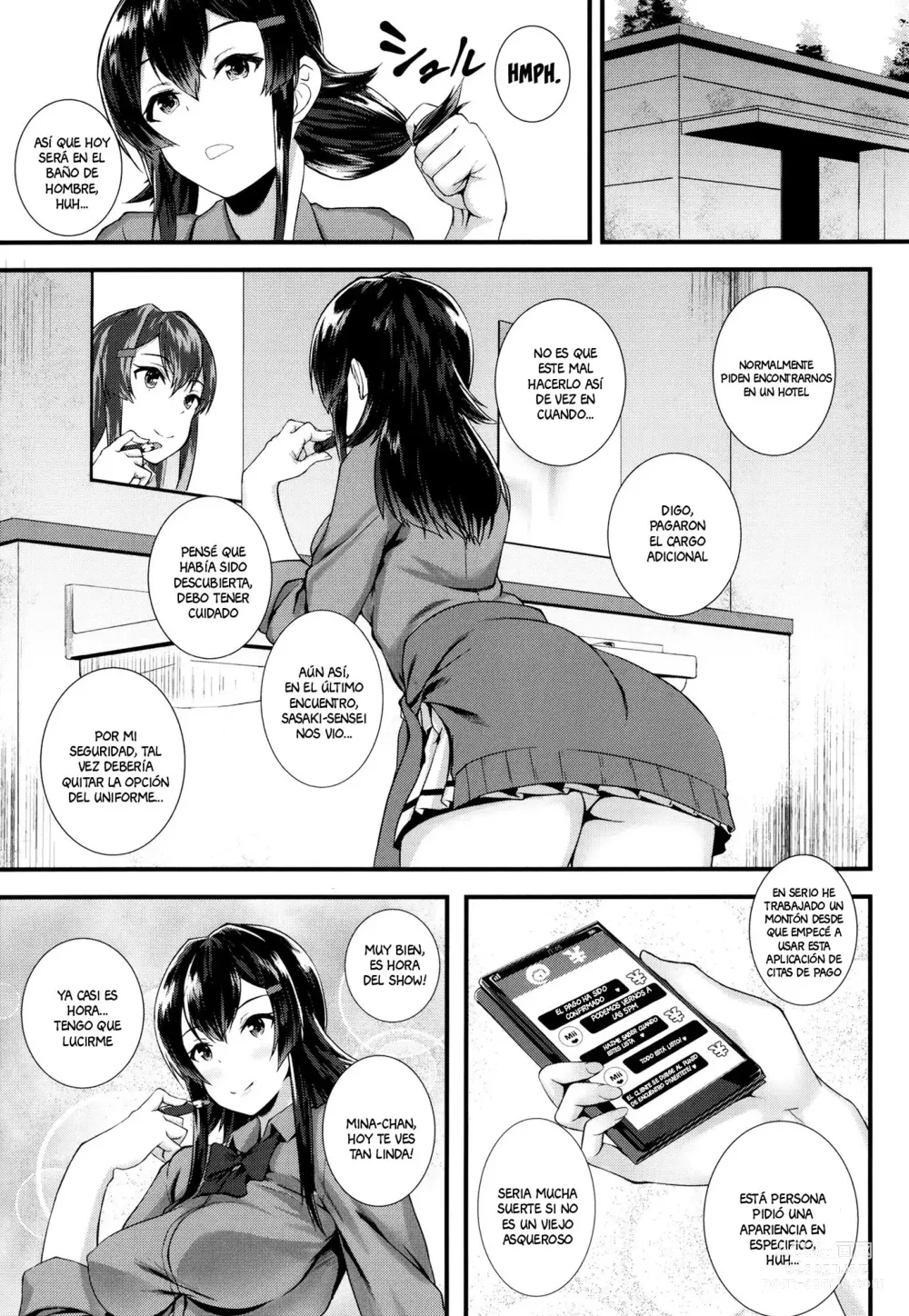 Page 5 of manga The class president student is a prostitute