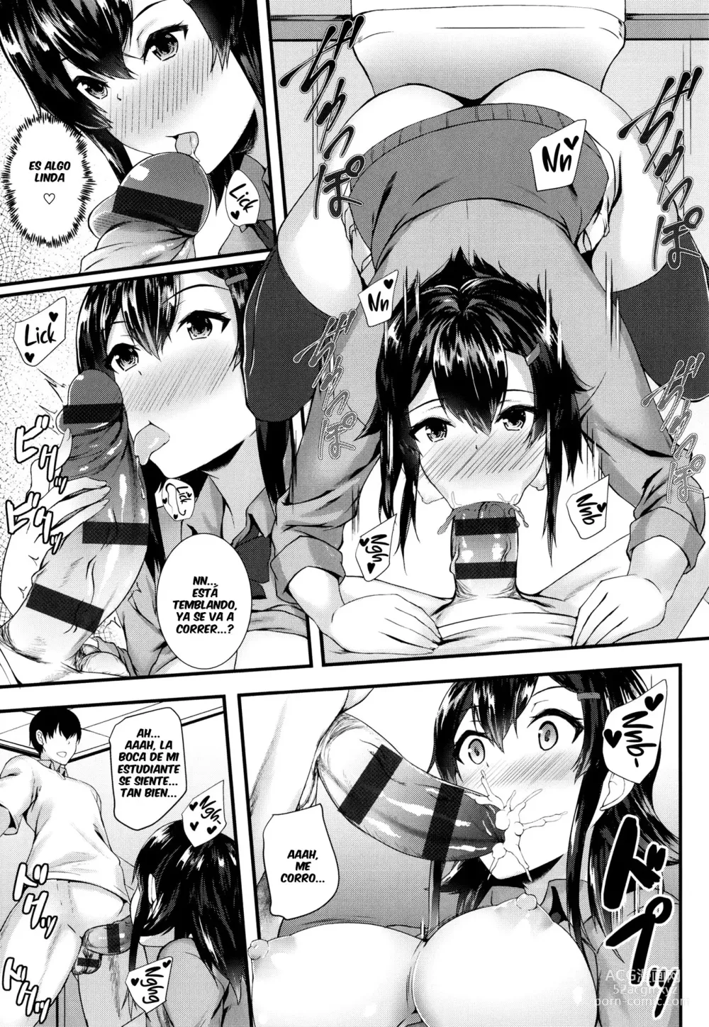 Page 9 of manga The class president student is a prostitute