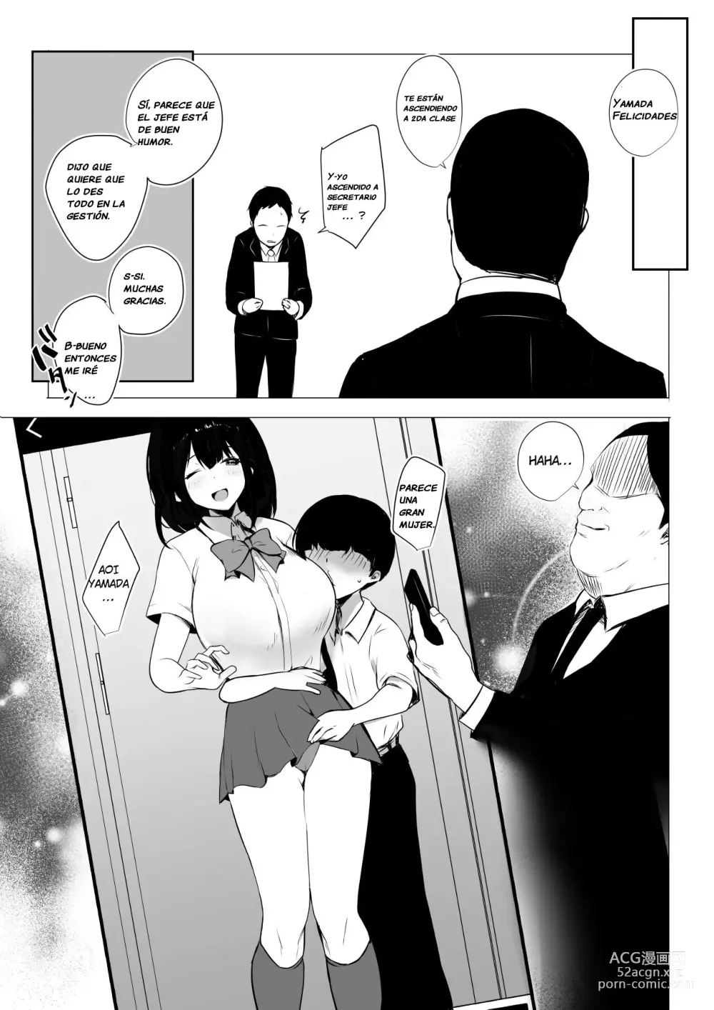 Page 38 of doujinshi Vi a una esposa de preparatoria de grandes pechos que solo deja que otro hombre la mime y abrace 3.