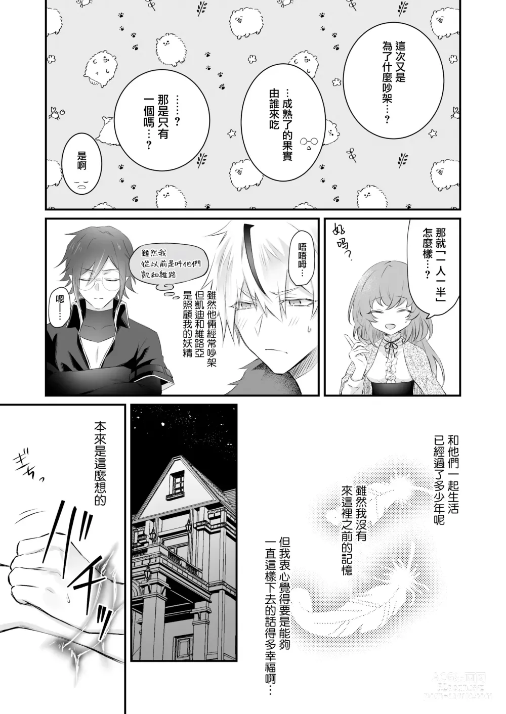 Page 4 of doujinshi 误入的雏鸟被黑妖精兄弟溺爱 1