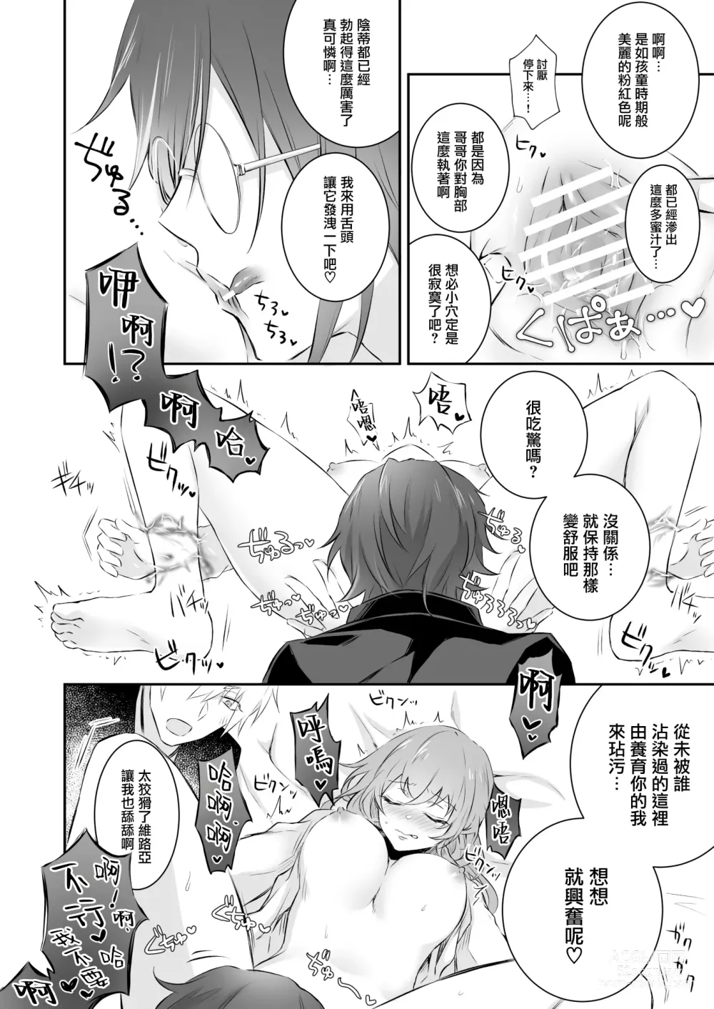 Page 9 of doujinshi 误入的雏鸟被黑妖精兄弟溺爱 1