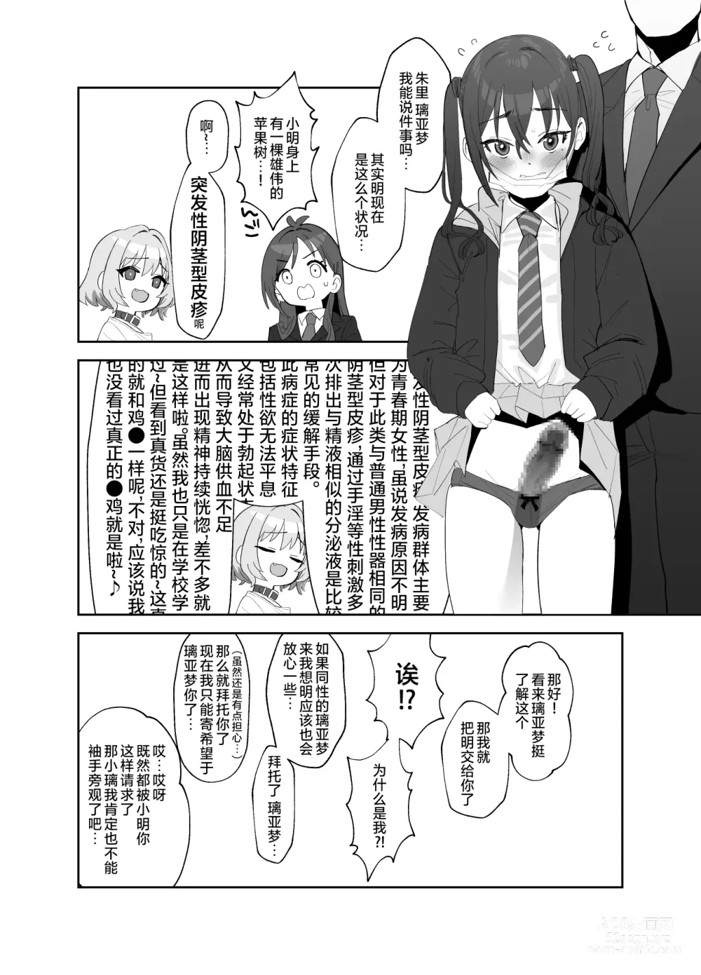 Page 3 of doujinshi Akira ni Chinko ga Haete Riamu to Ecchi suru Manga