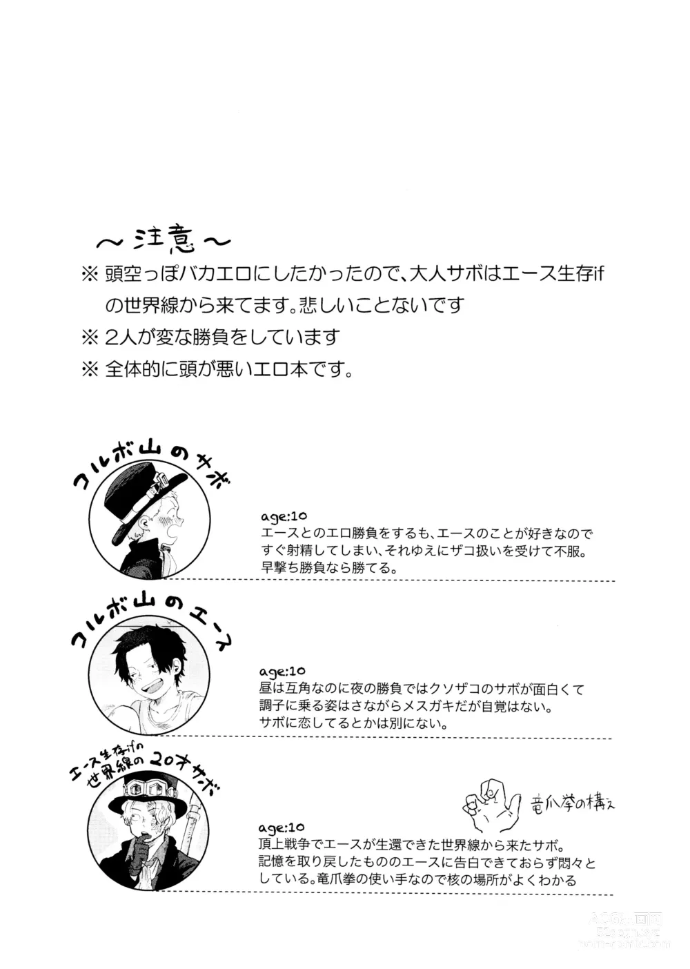 Page 3 of doujinshi Ore to Shoubu Shiyou Ze?
