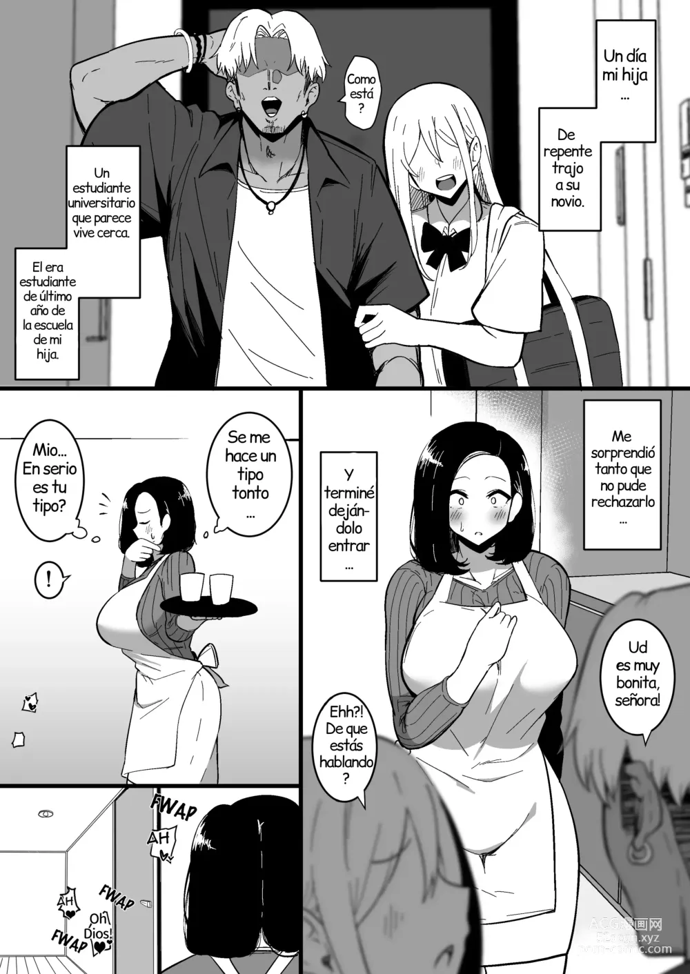 Page 3 of doujinshi Una madre que se enamora del novio de su hija 2