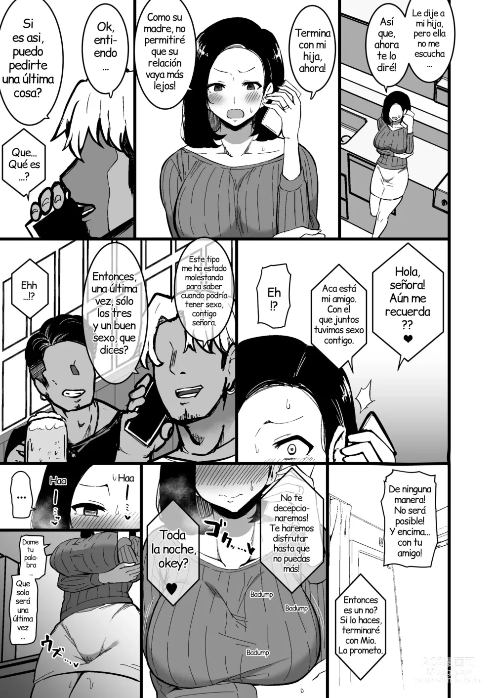 Page 36 of doujinshi Una madre que se enamora del novio de su hija 2