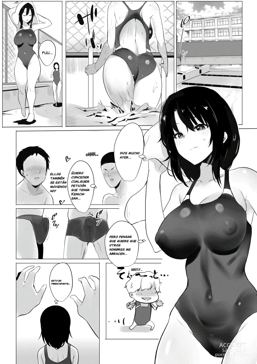 Page 11 of doujinshi Vi a una esposa de preparatoria de grandes pechos que solo deja que otro hombre la mime y abrace.