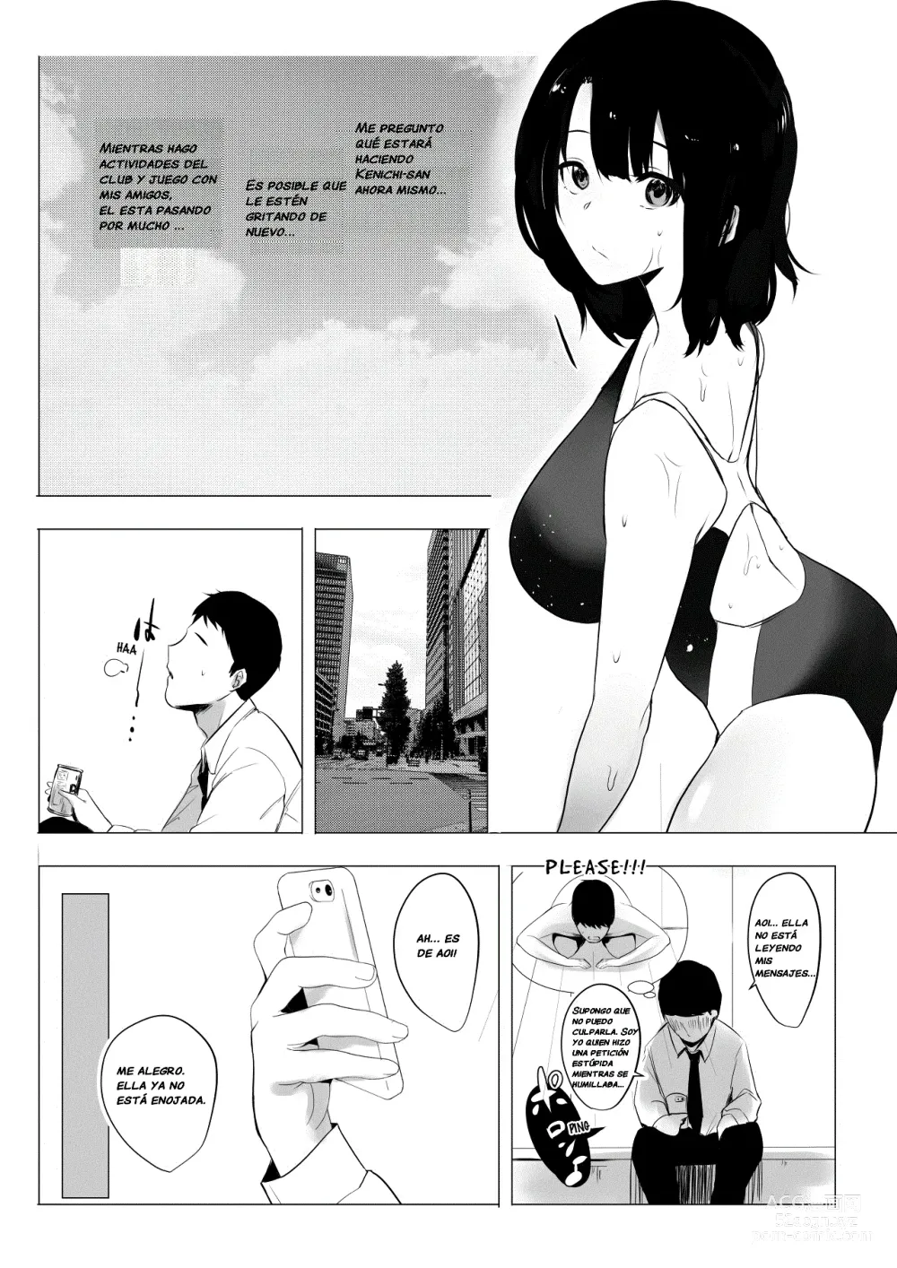 Page 13 of doujinshi Vi a una esposa de preparatoria de grandes pechos que solo deja que otro hombre la mime y abrace.