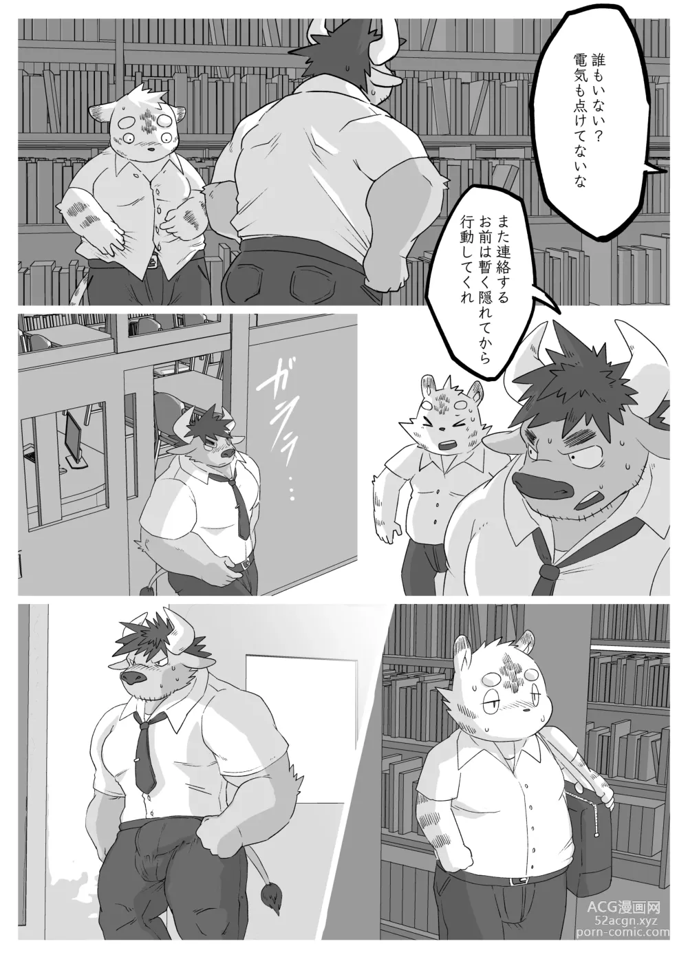 Page 8 of doujinshi Muscular Bull Teacher & Chubby Tiger Student 2