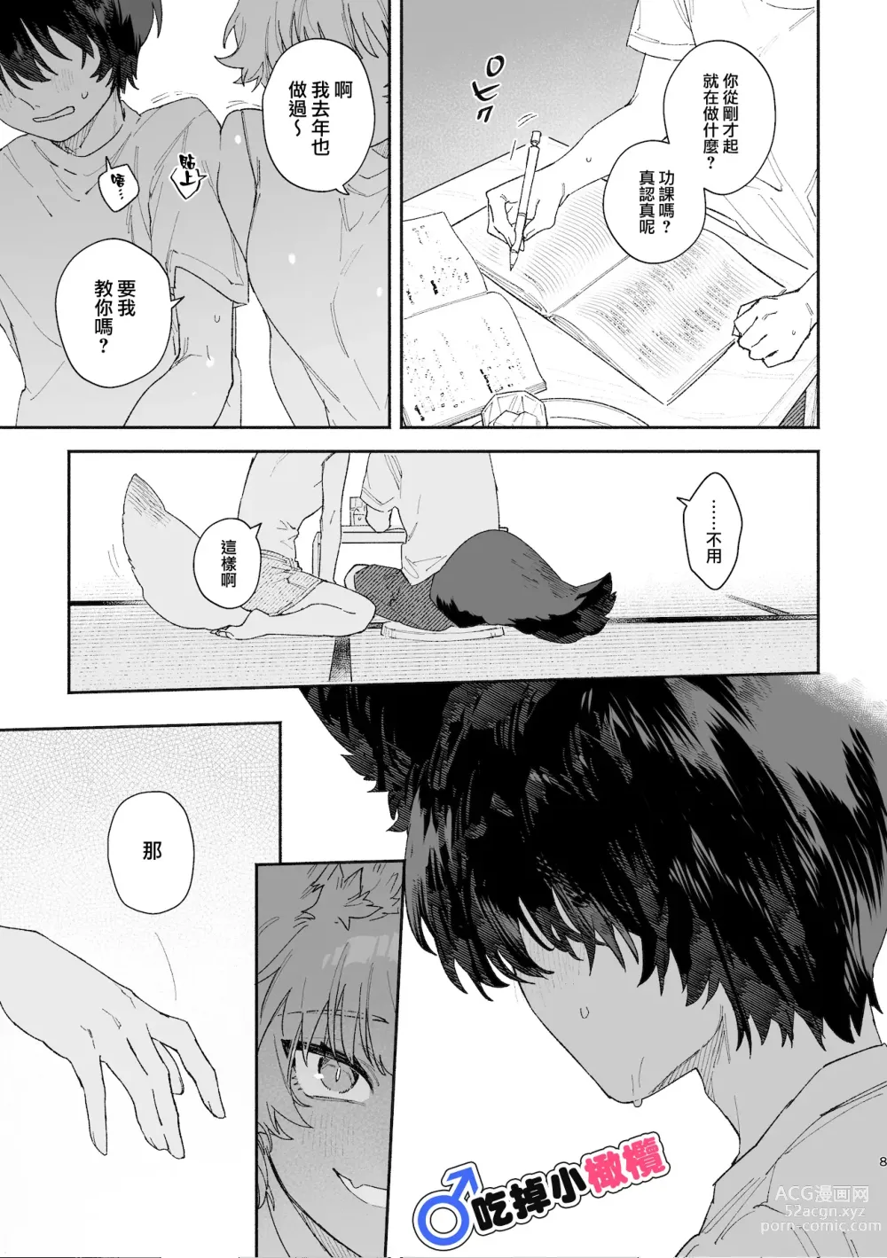 Page 8 of doujinshi ♂ ga uke. Koyōte-chan × kai inu-kun｜♂吃掉甲斐犬。小郊狼X甲斐犬同学