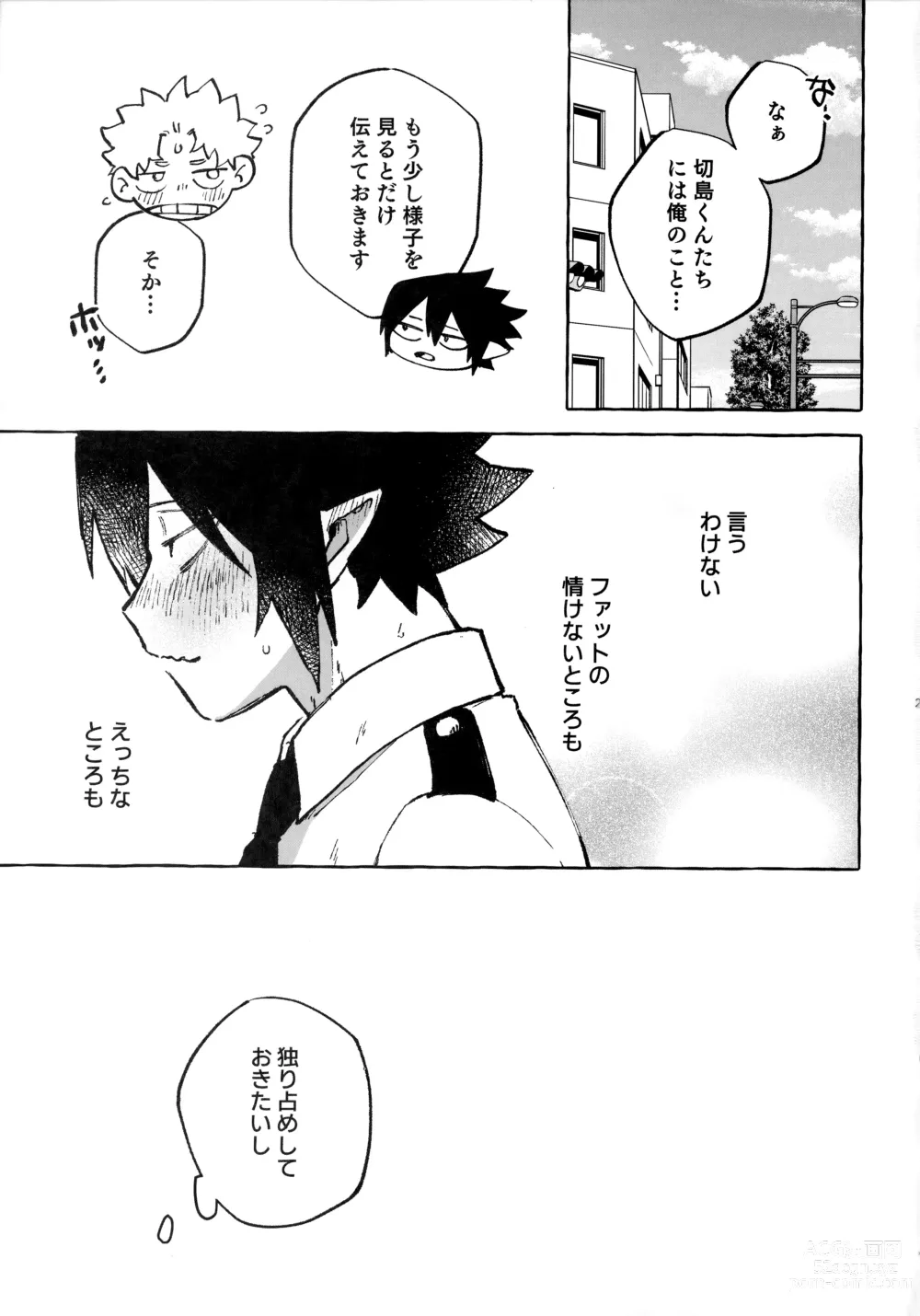 Page 24 of doujinshi Hanashi wa  Sorekara da!