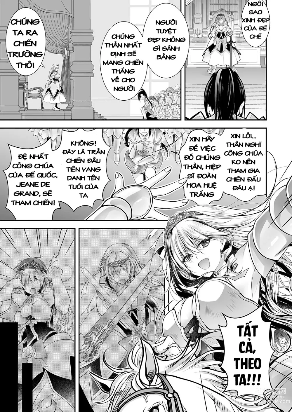 Page 4 of doujinshi Isekai Rinkan 2 ~Tại sao một hiệp sĩ công chúa cao quý lại không chịu nổi một con cặc man rợ!~