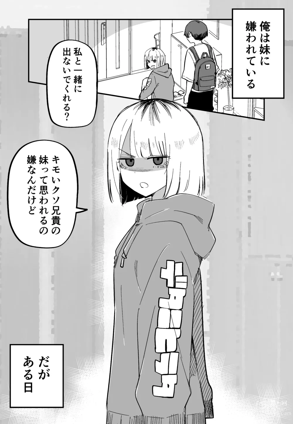 Page 19 of doujinshi Ore no Koto ga Daikirai na Imouto ga Kowai