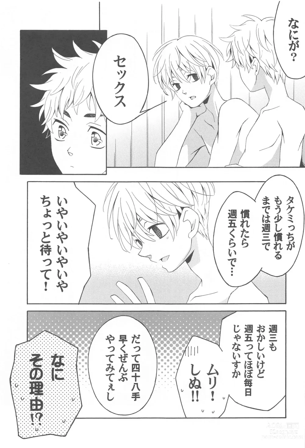 Page 22 of doujinshi Hana to Hachimitsu to Aoiharu