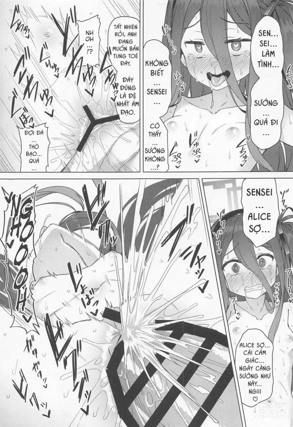 Page 16 of doujinshi Alice đã có được trang bị huyền thoại.