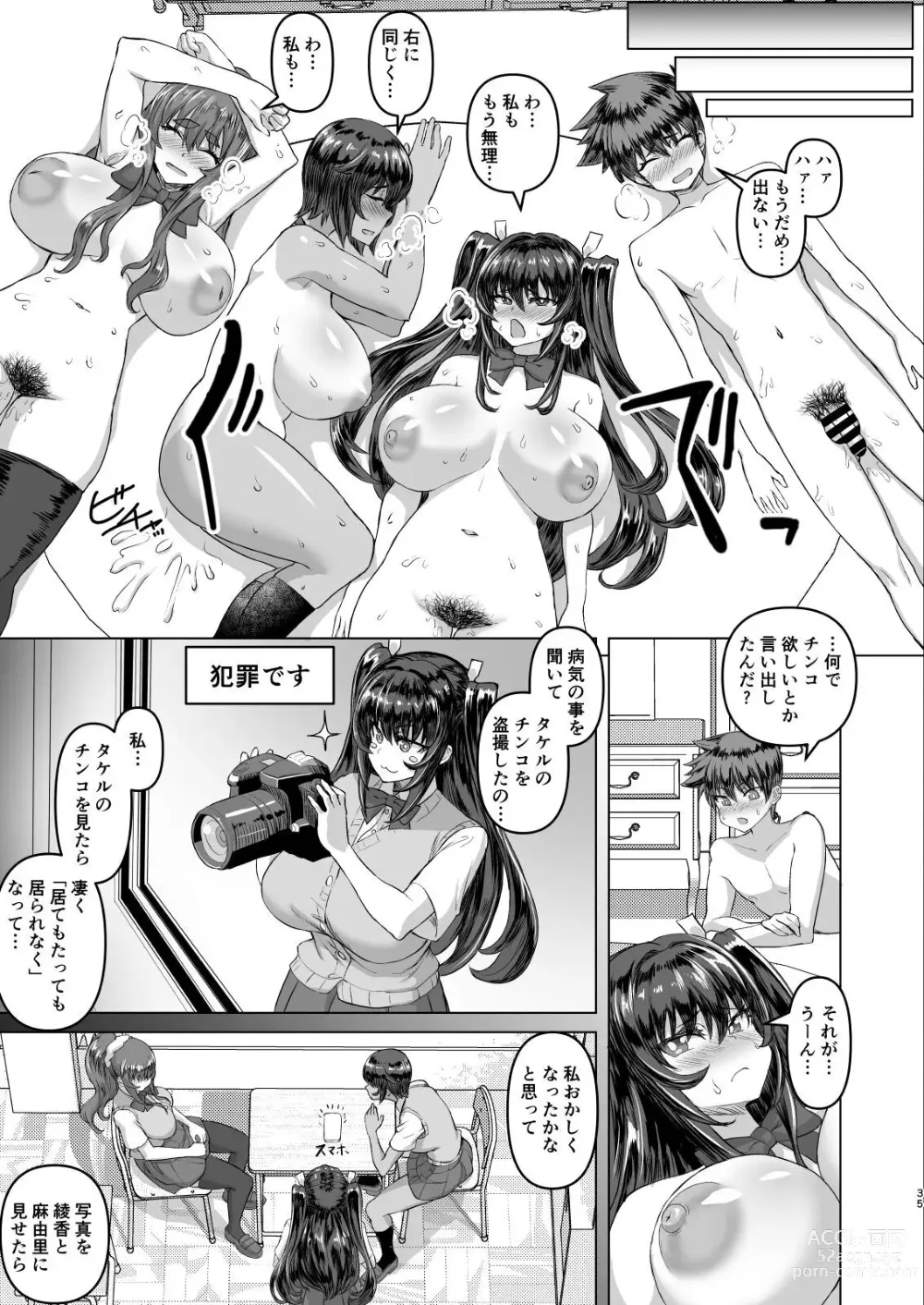 Page 35 of doujinshi Dekachin ni Nattara Kyonyuu Osananajimi to Sono Kyonyuu Tomodachi-tachi Harem ni Natta!!