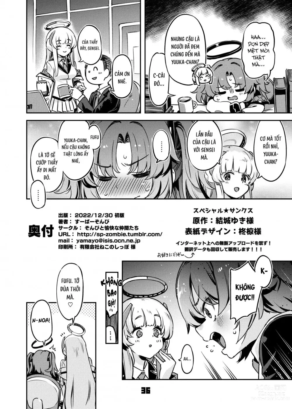 Page 35 of doujinshi Sensei! Sakiccho dake de Iin Desu ka?