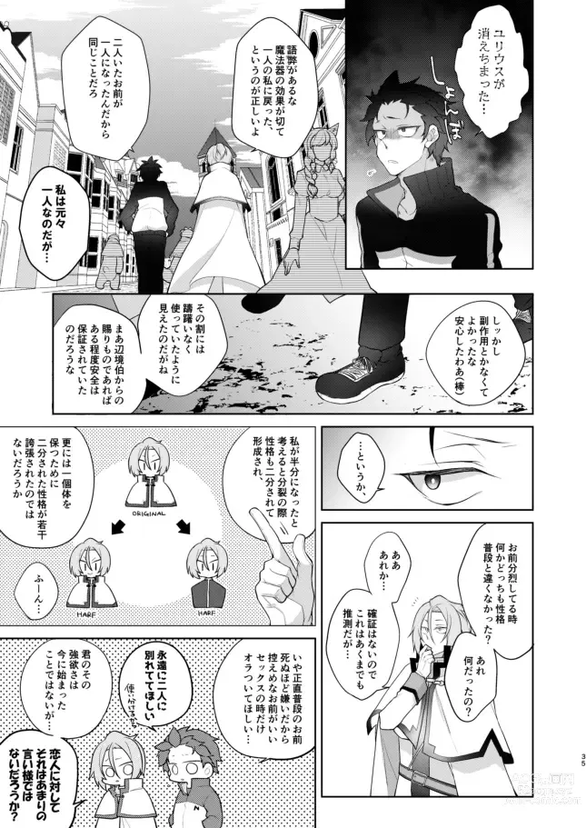 Page 34 of doujinshi [Koukakurui (Amaru Bnosuke) PLAY THE FIELD  (Re:Zero kara Hajimeru Isekai Seikatsu)  [Digital]