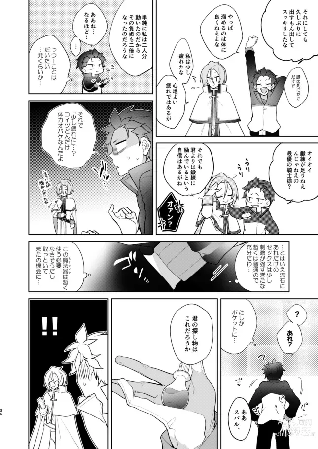 Page 35 of doujinshi [Koukakurui (Amaru Bnosuke) PLAY THE FIELD  (Re:Zero kara Hajimeru Isekai Seikatsu)  [Digital]