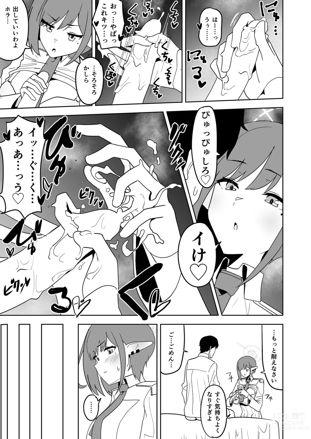 Page 8 of doujinshi Aoi ni Tekoki Shite Moraou - Lets Aoi give you a hand job.
