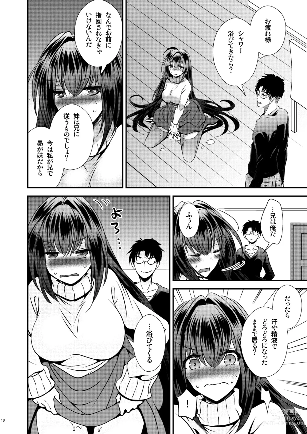 Page 18 of doujinshi 性欲処理に使っていた妹と入れ替わった兄