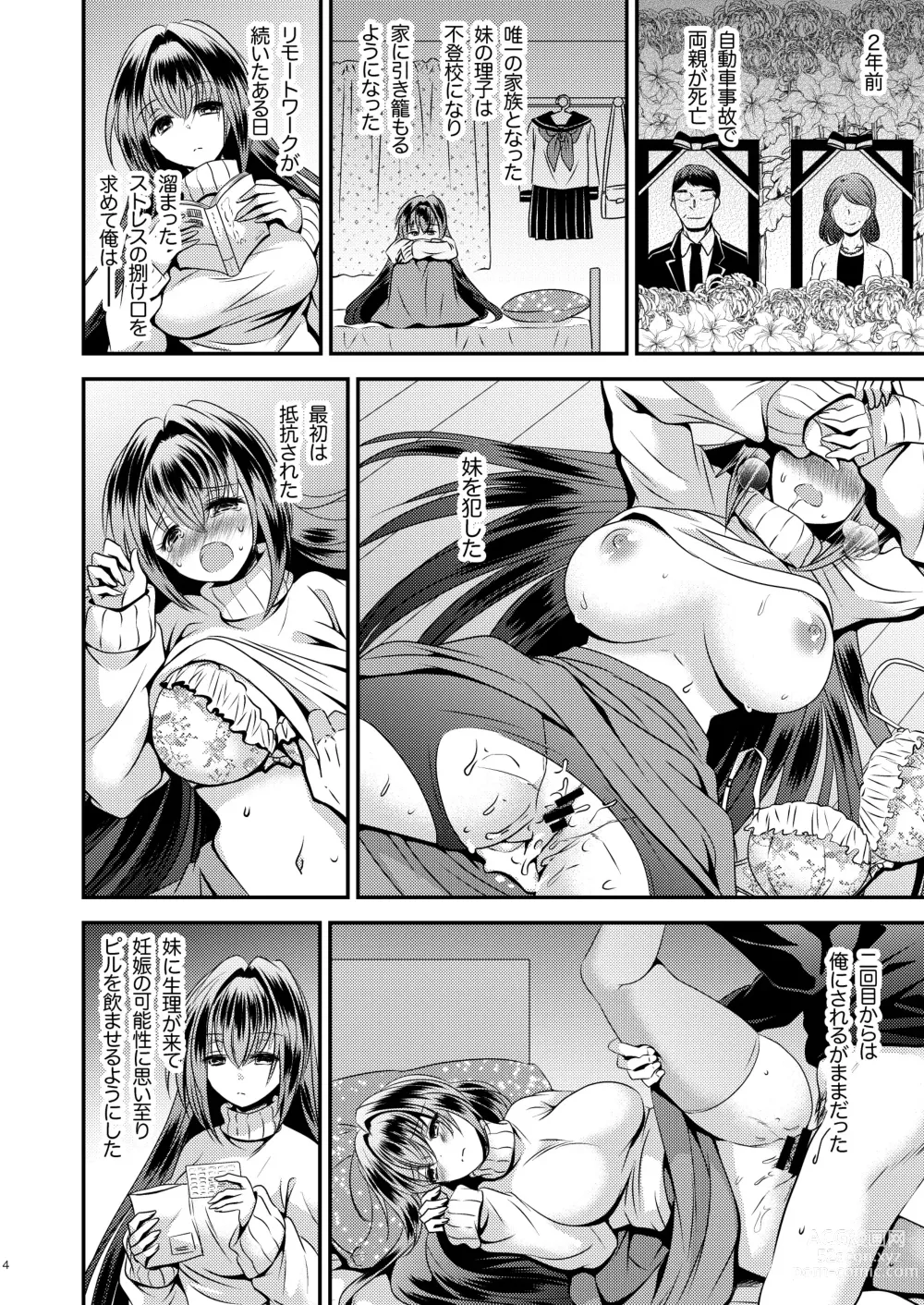 Page 4 of doujinshi 性欲処理に使っていた妹と入れ替わった兄