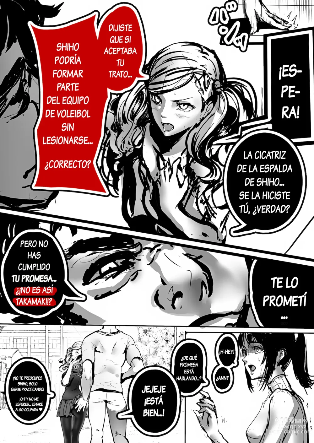 Page 2 of doujinshi Persona 5if Ann Takamaki Spanish version
