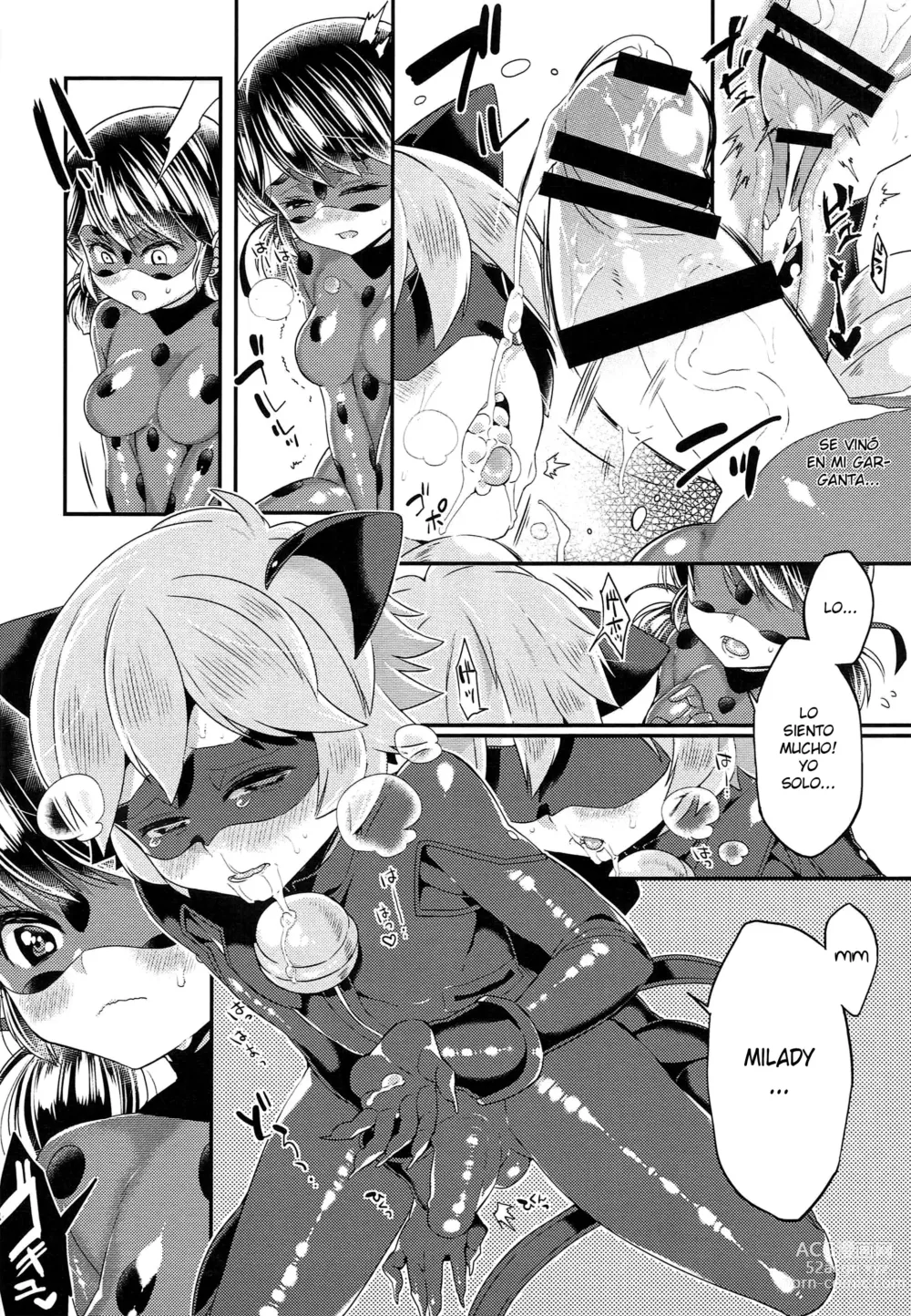 Page 13 of doujinshi Teki no Shoi de Futanari ni Sareta Ladybug ga Cat Noir no Shojo o Ubacchau Hon